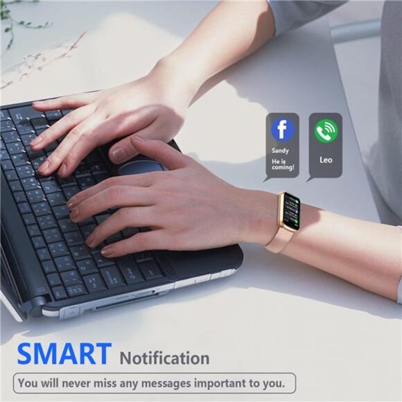 FITVII Slim Fitness Tracker with Blood Oxygen, Blood Pressure, women and kids
